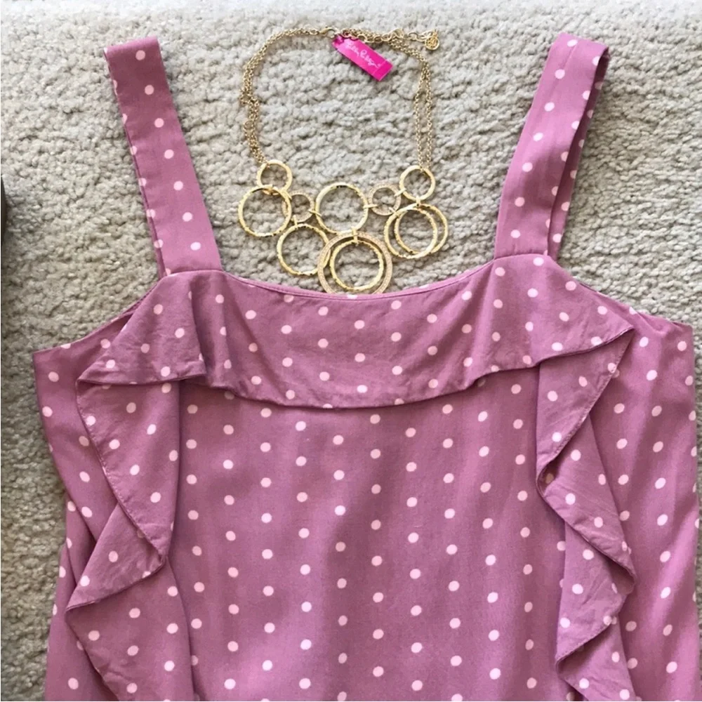 Matilda Jane Pink Clam Bake Ruffled Tank - Picture 3 of 6